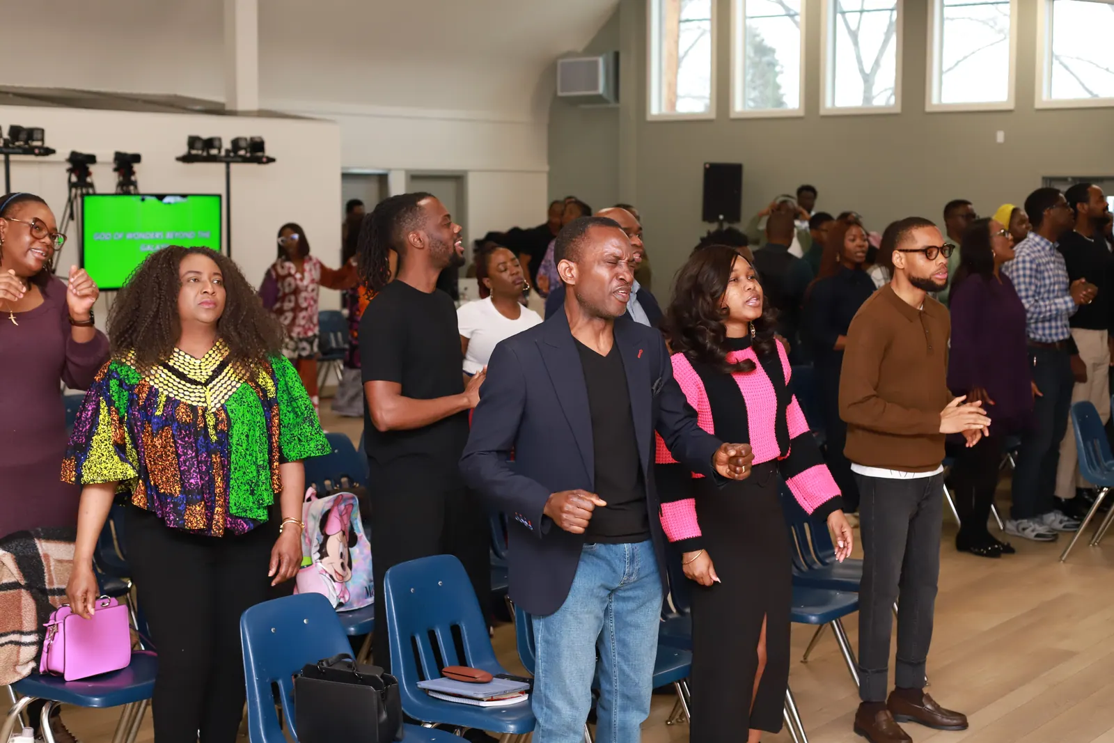 Peace Church Global community gathered together in worship