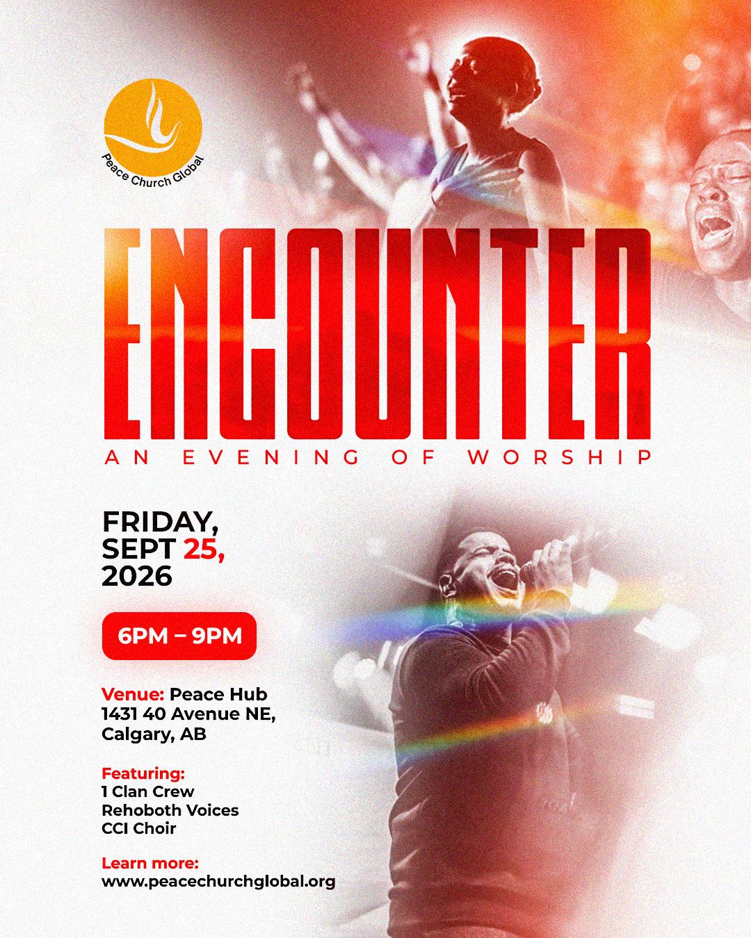 Peace Church Global event: ENCOUNTER: An Evening of Worship